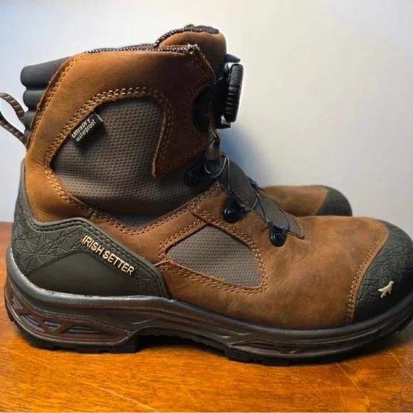 Irish Setter Mens Kasota Construction Shoe BOA Lacing Water Slip Resistant 10.5 - Picture 5 of 7